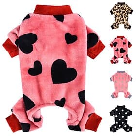 Dog Cat Pajamas Fashion Casual Winter Breathable Soft Washable Comfortable Outdoor Casual Daily Dog Clothing for Bichon Frise Pomeranian Baby Pet Papillon Smal