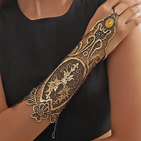 Bracelet Lace Long Gloves Wrist Cuffs Bracelet Punk  Gothic Steampunk Lace For Disco Cosplay Carnival Women's Costume Jewelry Fashion Jewelry