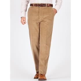 Men's Dress Pants Corduroy Pants Trousers Suit Pants Pocket Straight Leg Plain Comfort Breathable Outdoor Daily Going out Fashion Casual Khaki Dark Blue