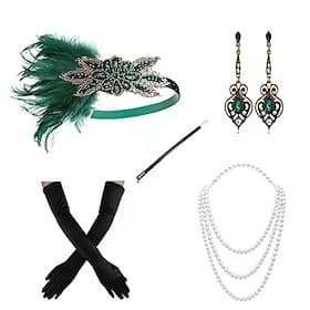 Head Jewelry Necklace Earrings Outfits Flapper Headband Retro Vintage 1920s Alloy For The Great Gatsby Cosplay Carnival Women's Costume Jewelry Fashion Jewelry