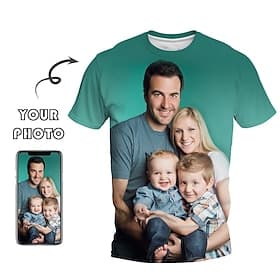 Custom T Shirt for Men Design Your Own Custom Shirts Personalized All Over Print Tee Custom Gifts Personalized Valentine Gift Custom Made thumbnail 2