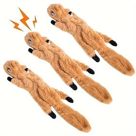 1 PC Dog Squeaky Toys No Stuffing Plush Dogs Chew Toy For Small Medium Chewer Squeak Pets Supplies Tough Durable Puppy Teething Chewing Aggressive Interactive