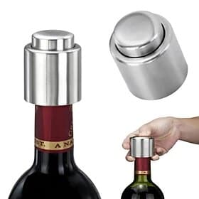 Wine Preserver Wine Stoppers Stainless Steel Bottle Stopper Vacuum Wine Cap Sealer Fresh Keeper Bar Tools Kitchen Accessories