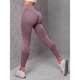 Per donna Leggings Leggings comodi Moda Streetwear Lunghezza alla caviglia Vita Alta Tinta unita Taglio alto Sollevamento glutei Controllo addominale Morbido A