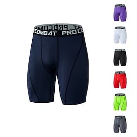 Voor heren Korte broek Sport Uitgaan Weekend Hardlopen Vrijetijdsschoenen Effen Knielengte Gymnastiek Sportkleding Zwart Wit Micro-elastisch