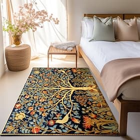 Inspired by William Morris Area Rug Kitchen Mat Non-Slip Oil Proof Floor Mat Livingroom Rug Indoor Outdoor Mat Bedroom Decor Bathroom Mat Entrance Rug Door Mat