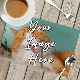 Personalized Tablemat Customized Placemats 1PC/2PCS/4PCS,  Design Your Own Pattern Placemats for Dining Table,12x18inch Decorative Table Mats,Dining Table Deco