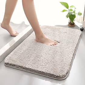 Bathroom Bath Mat Non-slip, Extra Soft and Absorbent Bath Rugs, Washable Non-Slip Carpet Mat for Bathroom Floor, Tub, Shower Room