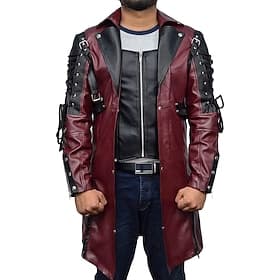 Punk  Gothic Mittelalterlich Steampunk Mantel Pestdoktor Kostüm Herren Maskerade Alltagstauglich Erwachsene Mantel