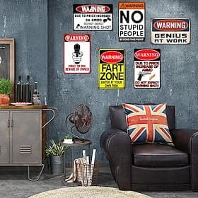 1 st humoristisch decoratief bord grappig blikken bord bar pub garage thuis kunst muur decor poster retro metalen blikken bord