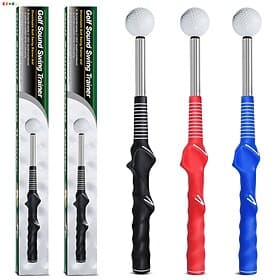 Golf Swing Training Aid - Retractable Sound-Sensing Swing Stick for Correcting Your Golf Swing, Perfect for Indoor and Outdoor Practice, Ideal for Beginners an