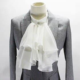 Retro Vintage Rokoko Viktorianisch Jabot Hals Einfarbig Kostüm Damen Halloween Karneval Maskerade Party Karneval von Venedig Erwachsene Kragen