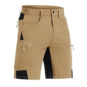 Men's Tactical Shorts Cargo Shorts Shorts Casual Shorts Patchwork Zipper Pocket Straight Leg Plain Breathable Soft Knee Length Casual Daily Holiday Fashion Str