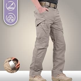 Men's Cargo Pants Hiking Pants Trousers Tactical Pants Summer Spring Outdoor Waterproof Quick Dry Multi Pockets Stretchy Bottoms 9 Pockets black. Army Green Fi