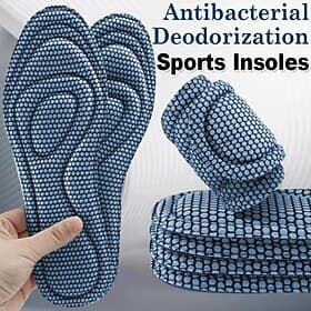 1pair 5D Memory Foam Orthopedic Insole, Men's Shoes Women's Nano Antibacterial Deodorant Insole Sweat Absorption Running Pad Massage Sports Insole Foot Orthope