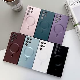 telefon Etui Til Samsung Galaxy S26 Ultra Plus S25 S24 S23 S22 S23 FE S21 Ultra Plus S20 Bakdeksel Støtte trådløs lading Støtsikker TPU Belegg