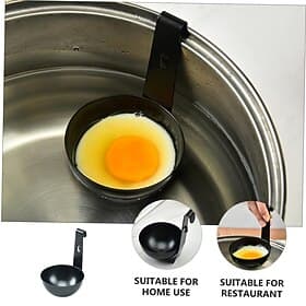 Egg Poacher with Stainless Steel Poached Egg Maker Non-Stick Perfect Poached Eggs Cups Egg Poaching Cups for Cooking Breakfast Eggs