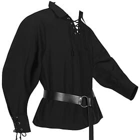 Mittelalterlich Renaissance 17. Jahrhundert Bluse / Hemd Taillengürtel Pirat Wikinger Kostüm Herren Keltisch Seeräuber Halloween Karneval Maskerade Leistung LA
