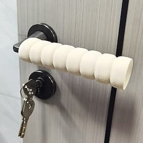 2PCS Door Handle Protection Covers, Unit Door Handle Anti-Collision, Bedroom Door Lock Pads, Anti-Static Door Handle Gloves, Universal