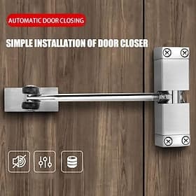 Geräuscharmer, einstellbarer automatischer Türschließer, leichter, automatischer Türschließer mit Soft-Close-Feder für müheloses, leises Schließen der Tür
