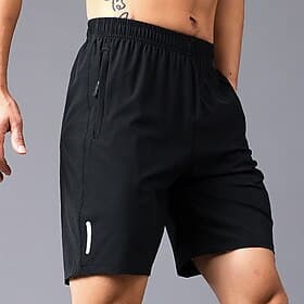 Men's Athletic Shorts Active Shorts Shorts Running Shorts Casual Shorts Pocket Drawstring Elastic Waist Plain Comfort Short Sports Outdoor Daily Going out Fash