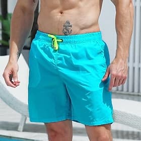 Hombre Pantalones de Surf Pantalones de Natación Boxers de Natación Correa Cintura elástica Plano Comodidad Secado rápido Corto Festivos Playa Fin de semana Mo