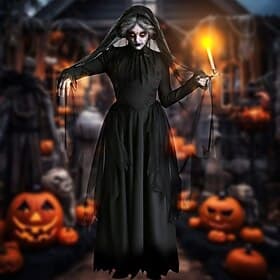 Dress Cosplay Costume Zombie Ghost Bride The Women In Black Halloween Adults' Women's Halloween Carnival Masquerade Party / Evening Dress Up