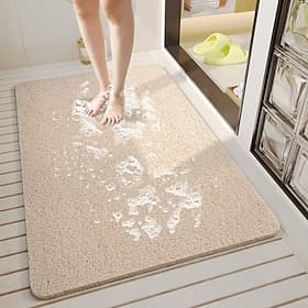 Shower Mat for Inside Shower, Loofah Bath Mat Non Slip Anti Mould Antibacterial Soft PVC Bathtub Mat for Bathroom Wet Shower Areas thumbnail 3
