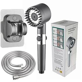 set soffione doccia portatile ad alta pressione - include tubo flessibile e supporto - soffione doccia a risparmio idrico per uso domestico - perfetto per rinn