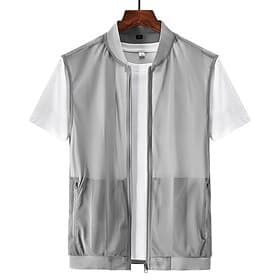 Men's Vest Gilet Fishing Vest Hiking Vest Gilet Jacket Outdoor Street Daily Going out Streetwear Casual Spring Fall Pocket Polyester Nylon Breathable Plain Zip