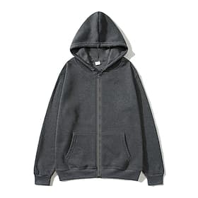 Men's Full Zip Hoodie Zip Up Hoodie Black White Light Grey Dark Gray Hooded Plain Zip Up Pocket Sports  Outdoor Daily Holiday Polyester Streetwear Basic Casual