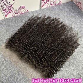 Vietnamese Hair 136 Closure Curly / Loose Wave Free Part Swiss Lace Remy Human Hair Women's with Baby Hair / Classic / Natural Hairline Daily Wear