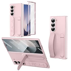 Phone Case For Samsung Galaxy Z Fold 7 Z Fold 6 Z Fold 5 Z Fold 4 Back Cover with Stand Holder with Screen Protector Full Body Protective Retro PC Silicone