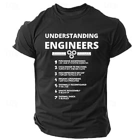 Camiseta divertida para hombres que entienden a los ingenieros  Camiseta gráfica de humor laboral de manga corta