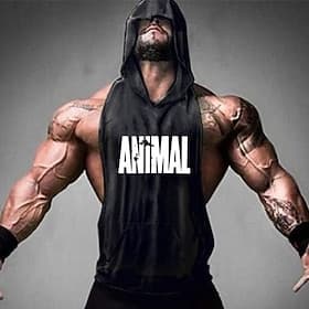 Men's Letter Workout Tank Top Running Tank Top Gym Tank Top Summer Sleeveless Casual Athleisure Cotton Quick Dry Soft Breathable Gym Workout Running Walking Jo