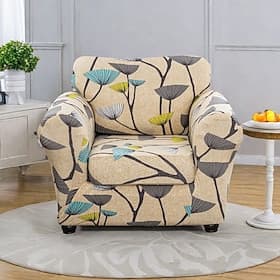 Stretch Floral Armchair Cover Elastic Slipcover with Floral Pattern for a Stylish and Secure Fit Ideal for Protecting and Refreshing Your Armchair