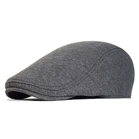 Herre Flat lue Ascot Hat Newsboy Hat Svart Navyblå Bomull Mote Fritid Gate Daglig عادي Justerbare Solkrem Pustende