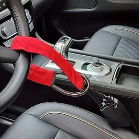 Universal Steering Wheel  Seat Belt Lock - Anti-Theft Car Security Device with 3 Keys, Fits Most Vehicles, Trucks, SUVs, Vans