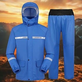 Unisex Hiking Raincoat Outdoor Waterproof Wind-Resistant Breathable Hiking Outfits Hiking Clothes Spring Autumn / Fall Rain Suit Rain Gear Hooded Coats Jacket
