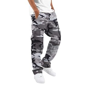 Men's Cargo Pants Trousers Tactical Pants Buttons Multi Pocket Straight Leg Camouflage Wearable Daily Outdoor Camping  Hiking Fashion Classic Blue Black