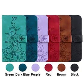 Phone Case For iPhone 17 Pro Max 17 Air 16 15 14 Pro Max Plus 13 12 11 Pro Max Mini Back Cover with Stand Holder with Wrist Strap Card Slot Retro TPU PU Leathe