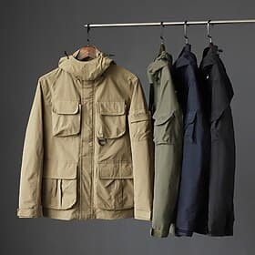 Men's Softshell Jacket Hiking Jacket Spring Autumn / Fall Outdoor Windproof Water Resistant Lightweight Jacket Windbreaker Jacket Traveling Black Army Green Na