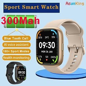 696 IDW26 Smart Watch 1.83 inch Smart Band Fitness Bracelet Bluetooth Call Reminder Sleep Tracker Sedentary Reminder Compatible with Android iOS Unisex Hands-F