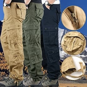 Men's Outdoor Pants Cargo Pants Hiking Pants Trousers Military Camouflage Spring Autumn / Fall Outdoor Regular Fit Waterproof Quick Dry Breathable Pants / Trou