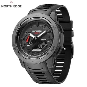 Mars 3 Men's Military Watch Digital Carbon Fiber Case Gift for man Waterproof 50M Sports Watches World Time LED Wristwatch