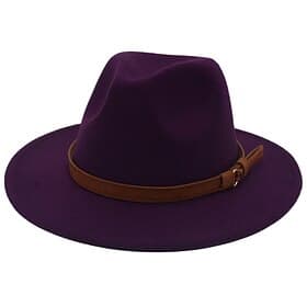 Herren Kentucky Derby Hut Sonnenhut Cowboyhut Fedora-Trilby-Hut Schwarz Weiß Wollig Vintage-Stil Mode 18. Jahrhundert Bundesstaat Texas Täglich Themenparty Ein thumbnail 2