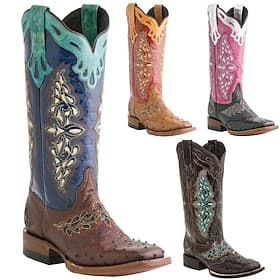 Retro Vintage Hippie 1970s Shoes Western Boot Hippie West Cowboy Fancy Dress Men's Women's Carnival Masquerade Vacation Party / Evening Daily Wear Adults' Shoe thumbnail 2