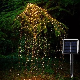 LED Firefly Bunch Lights, 2m 200 LEDs Waterfall Tree Vine String Lights Outdoor  Garland for Holiday  Decoration
