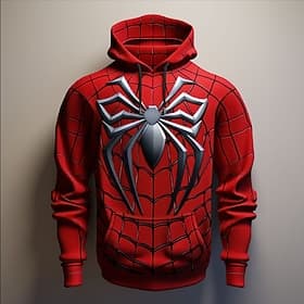 Men's Spider Hoodies Sweatshirt Fashion Cool Daily Long Sleeve Crew Neck Party Holiday Streetwear Red Drawstring Fall Winter Designer S M L XL XXL XXXL