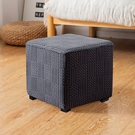 Ottoman Cover Stretchy and Durable Slipcover Perfect for Protecting and Refreshing Your Ottoman Adds Style and Comfort to Any Living Room or Bedroom Decor thumbnail 2